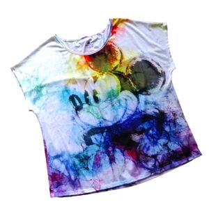Disney Parks Mickey's Tie Dye Top Sz XL